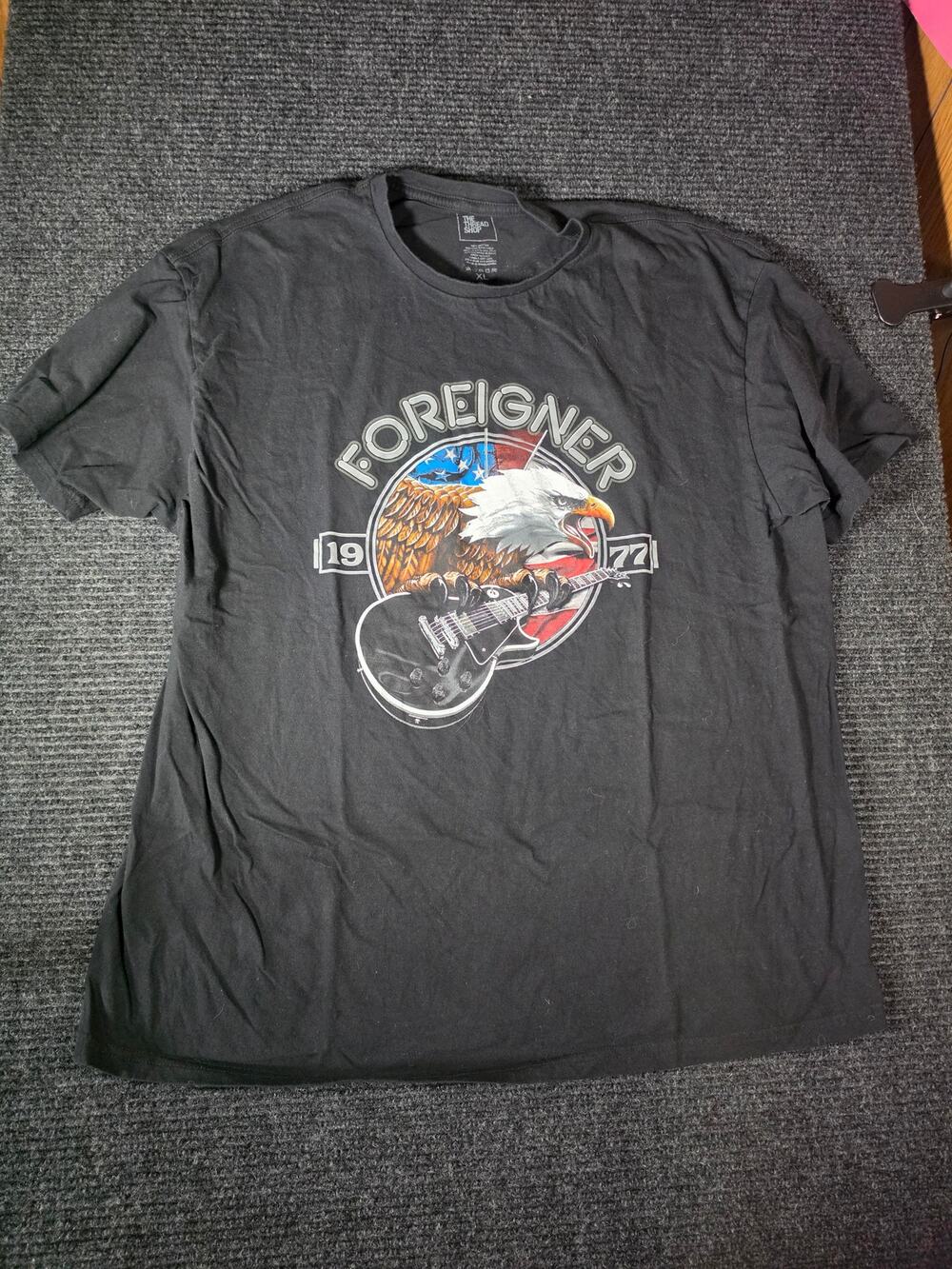 Foreigner 1977 Eagle Tour 2023 Band Tee Black XL
